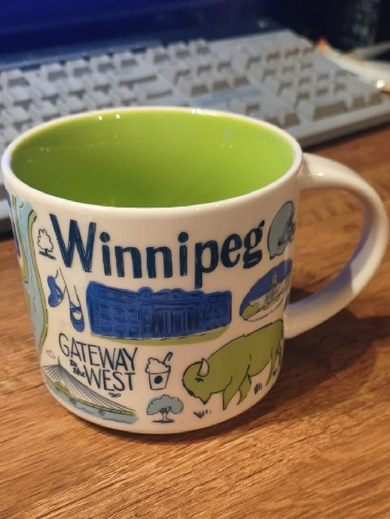 Starbucks Discontinued Winnipeg Mug Been There Series 14oz Rare Collectible Mug - Picture 2 of 6